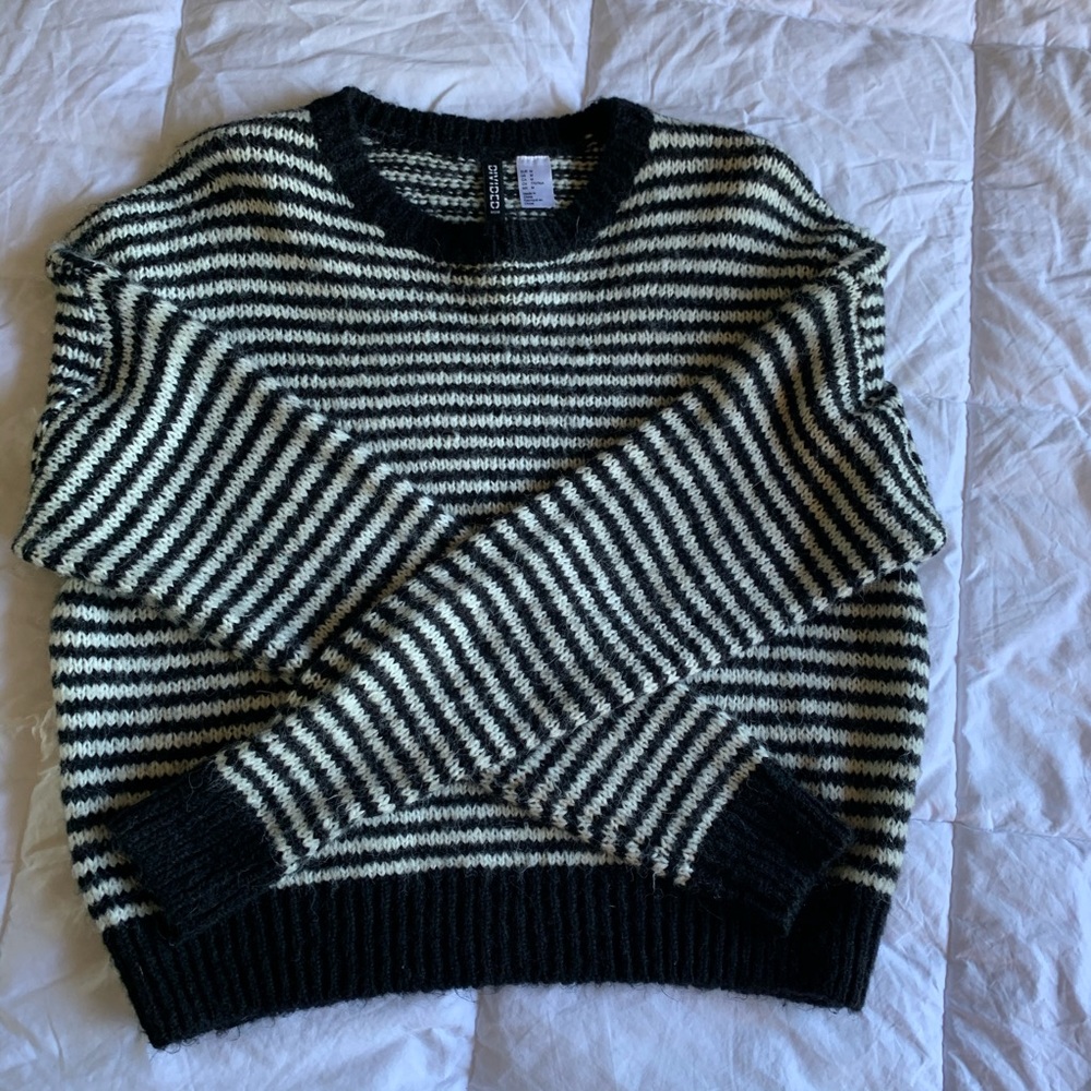 B&W striped sweater